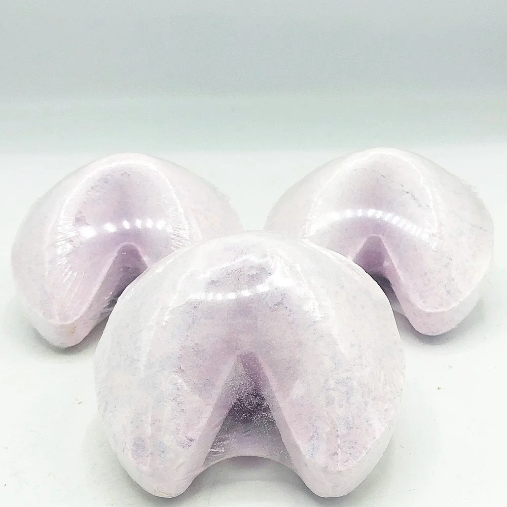 Set of 3 Lavender Fortune Cookie Bath Fizzie Words of Wisdom